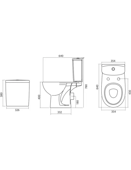 Унитаз-компакт Kolo Freja L7922000U нижний подвод воды, сидение полипропилен