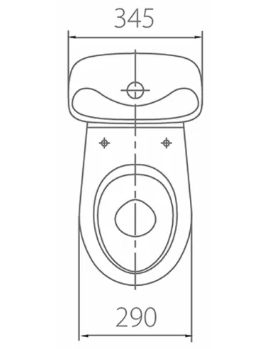 Унитаз-компакт Kolo Bambi 109900UA боковой подвод воды, сидение полипропилен