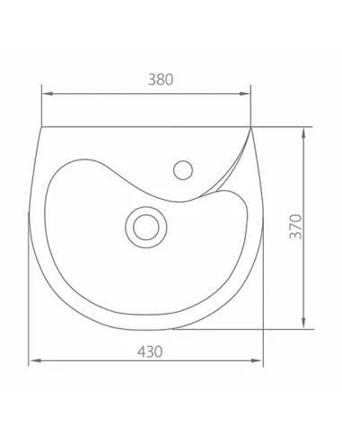 Керамическая раковина настенная Kolo Bambi 40 белая