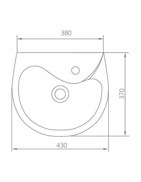 Керамическая раковина настенная Kolo Bambi 40 белая