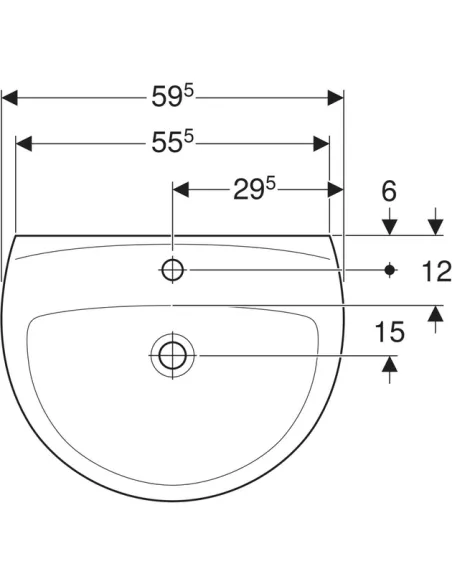 Керамічна настінна раковина Kolo Freja 60 біла
