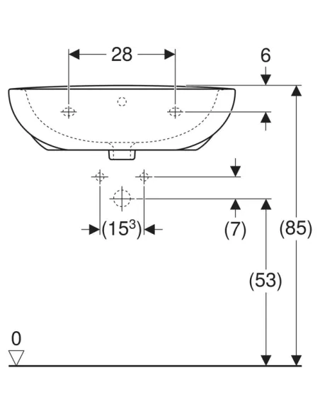 Керамическая раковина настенная Kolo Freja 60 белая