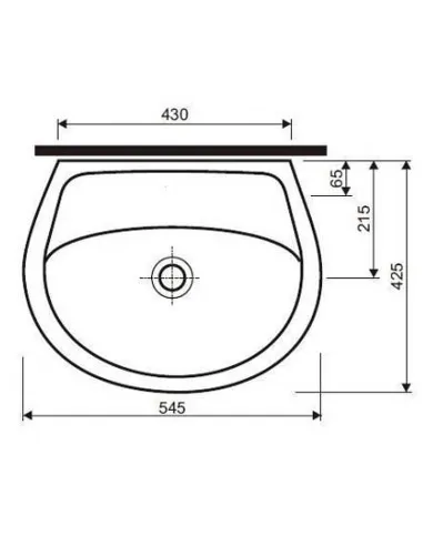 Керамическая раковина настенная Kolo Idol 55 белая