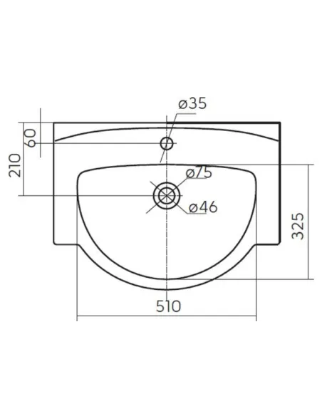 Керамическая раковина настенная Kolo Freja 65 белая