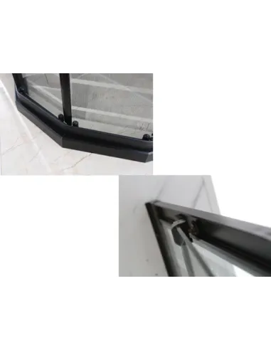 Душова кабіна без піддону Asignatura Perissa 69020802 90х90 розсувна, шестикутна