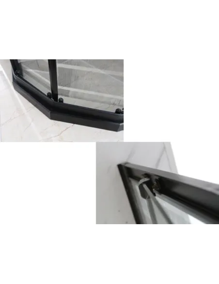 Душова кабіна без піддону Asignatura Perissa 69020802 90х90 розсувна, шестикутна