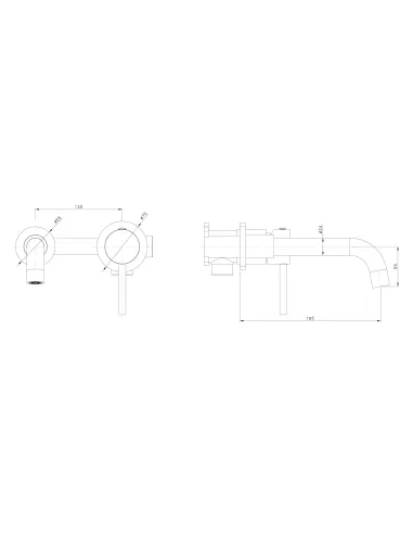 Смеситель для умывальника Asignatura Delicate 15501902, черный