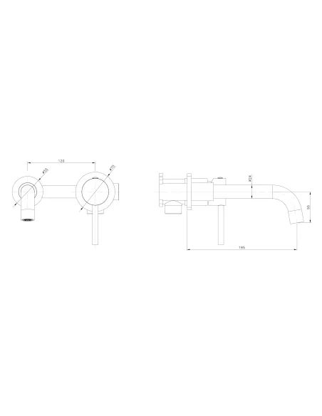 Змішувач для умивальника Asignatura Delicate 15501902, чорний