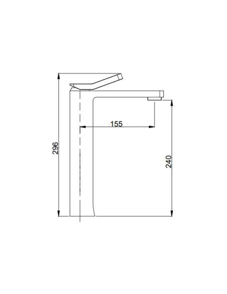 Смеситель для умывальника Asignatura Unique 85521602, черный