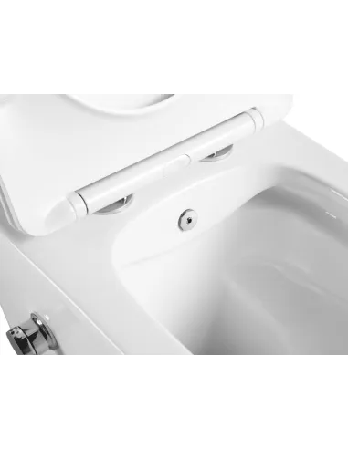 Унитаз безободковый подвесной Asignatura Simple Bend 37852805 с сиденьем, функция биде и смесителя