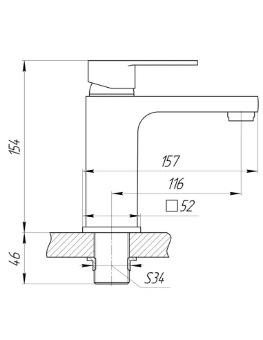 Смеситель для раковины в ванной Globus Lux Milano GLM-0401 хром купить в Днепре и Киеве - цена от КТУ