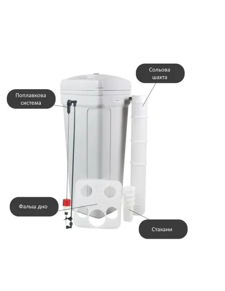 Фальш-дно для солевого бака Raifil 70L Square Brine Grid