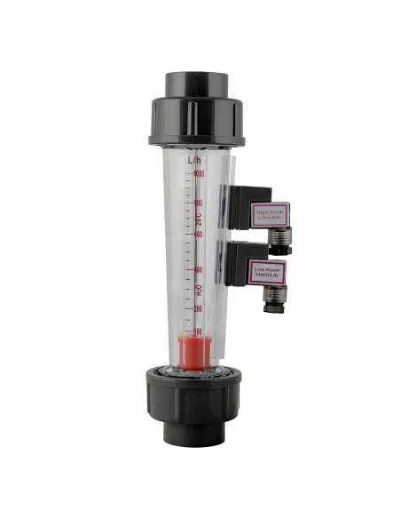 Ротаметр Raifil LZS-25D 100-1000 L/H с герконовым датчиком, трубного типа под клей, короткий