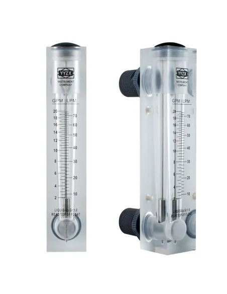 Ротаметр Raifil LZM-25Z 2-20 GPM, панельного типа, резьбовой