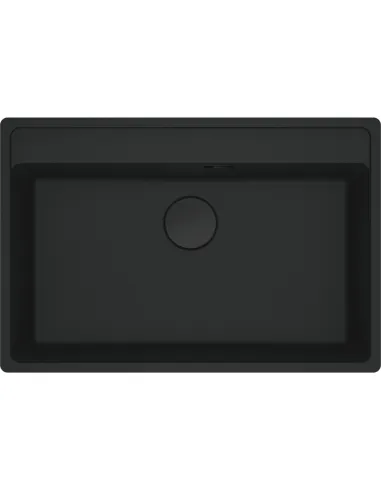 Мийка для кухні кам`яна прямокутна Franke Maris MRG 610-72 TL, 760x510x200 мм, Black Edition