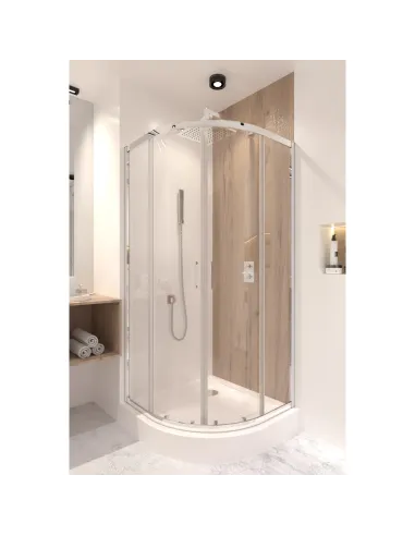 Душевая кабина без поддона Q-Тap Taurus CRM1011AC6, полукруглая