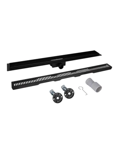 Душовий лінійний трап Q-Тap Taurus FA600MBLA SUS304, сухий затвор