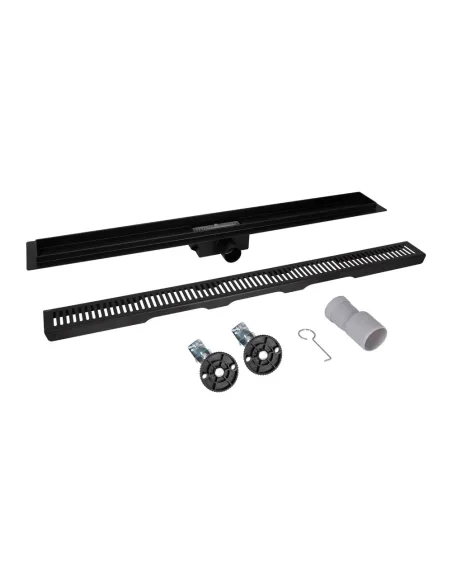 Душовий лінійний трап Q-Тap Taurus FA700MBLA SUS304, сухий затвор