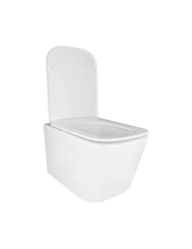 Унітаз безободковий підвісний Q-Tap Ultra Quiet QT05335171W, 490х360х290 мм