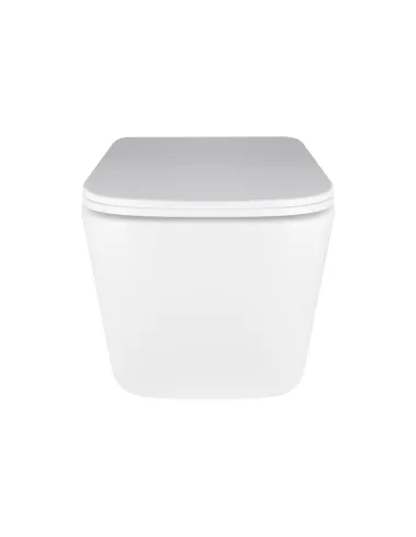 Унитаз безободковый подвесной Q-Tap Ultra Quiet QT05335171W, 490х360х290 мм