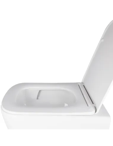 Унітаз безободковий підвісний Q-Tap Ultra Quiet QT05335171W, 490х360х290 мм