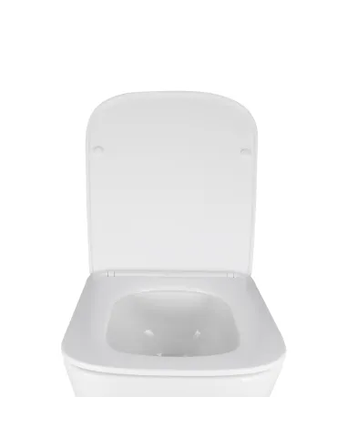 Унитаз безободковый подвесной Q-Tap Ultra Quiet QT05335171W, 490х360х290 мм