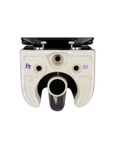 Унитаз безободковый подвесной Q-Tap Ultra Quiet QT2433084EUQMB, 490х360х380 мм, черный