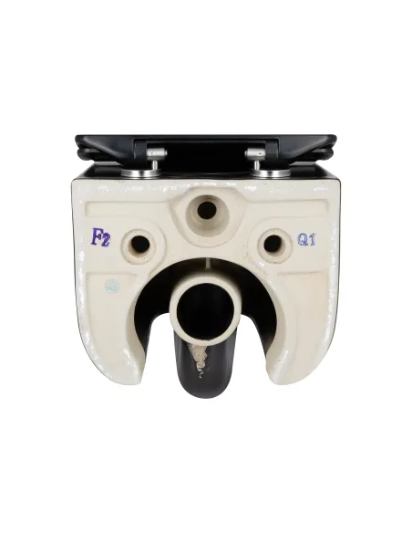 Унітаз безободковий підвісний Q-Tap Ultra Quiet QT2433084EUQMB, 490х360х380 мм, чорний