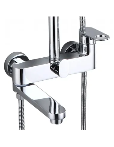 Душевая система с изливом Q-Tap Jay QTJAY111CRM45543 Chrome