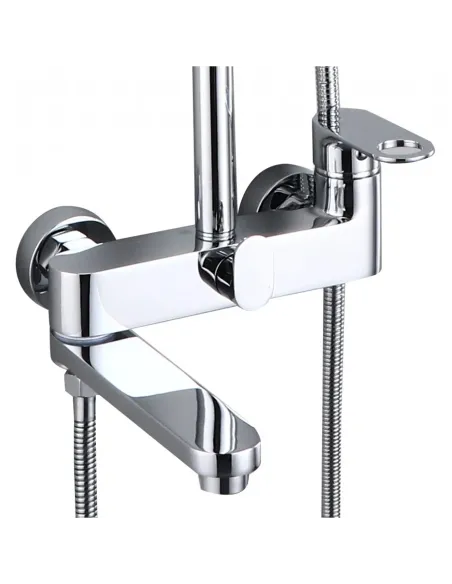 Душевая система с изливом Q-Tap Jay QTJAY111CRM45543 Chrome