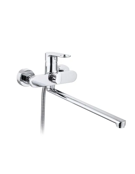 Змішувач для ванни Q-Tap Jay QTJAY2601CRM45540 з душевим набором, хром