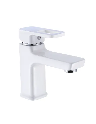 Набір для ванн Lidz Wawel 001 змішувач для раковини і Wawel 1030 душова система універсальна White