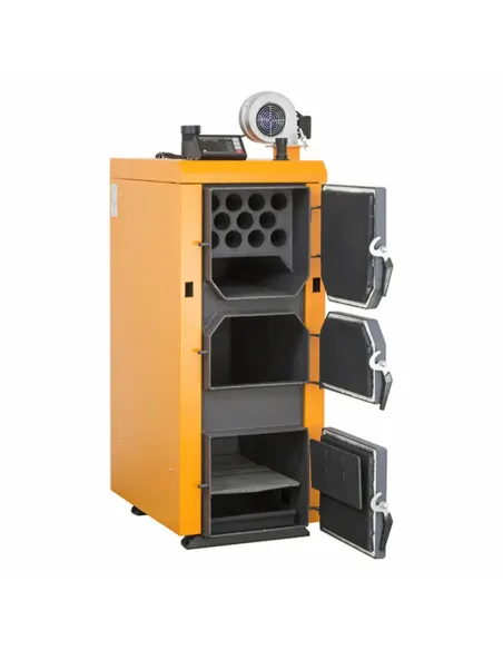 Котел твердотопливний DTM Turbo 10 кВт, сталевий