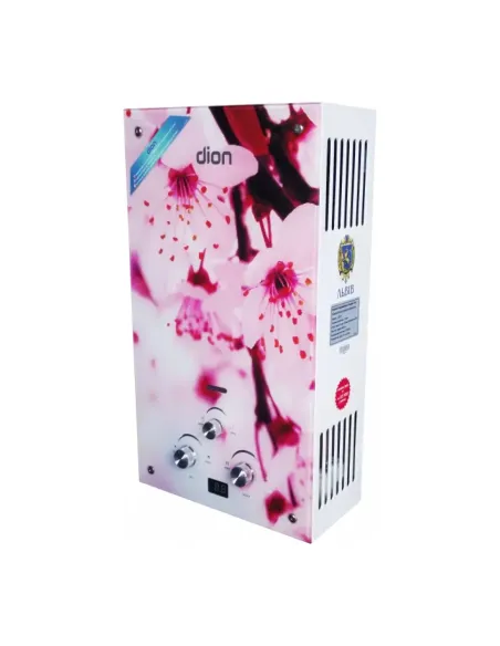 Колонка газова Діон Фото-панель JSD 10 сакура, димохідна купити у Дніпрі та Києві - ціна від КТУ