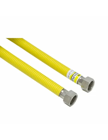 Шланг газовий Ecoflex Super ВВ 1/2 дюйма, нержавіюча сталь, 0,5 метра