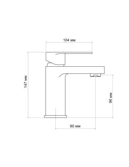 Смеситель для умывальника Lidz Arrow 001 LDARR001CRM44955 Chrome
