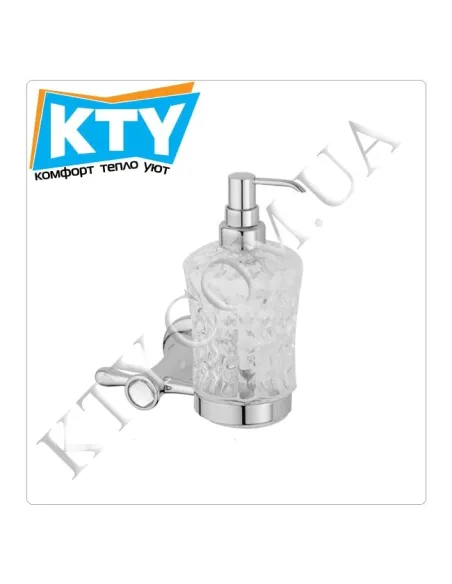 Дозатор для жидкого мыла Kugu Bavaria 314C навесной, хром, латунь - 1