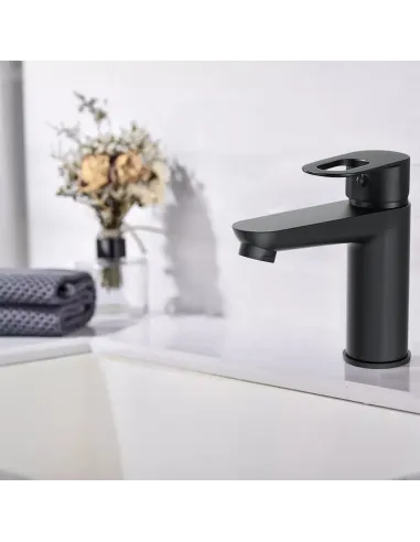 Смеситель для умывальника Lidz Latwa 001 LDLAT001BLA45418 Black