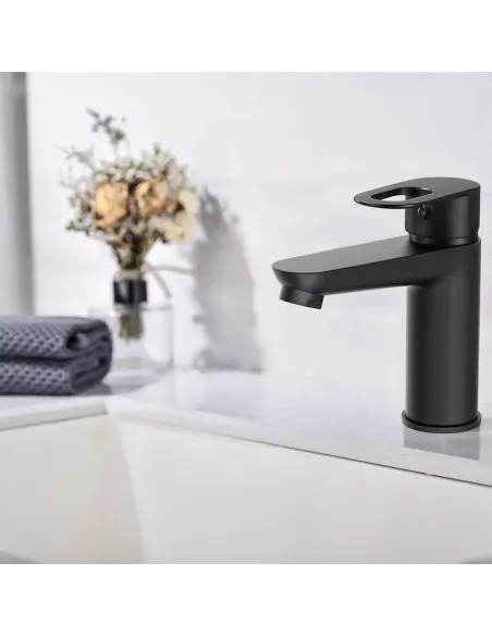 Смеситель для умывальника Lidz Latwa 001 LDLAT001BLA45418 Black