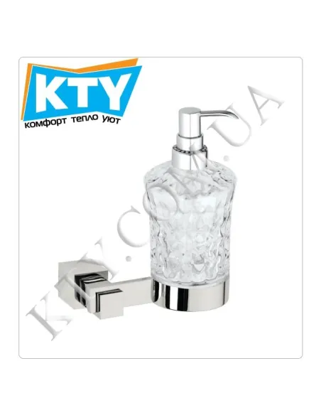 Дозатор для рідкого мила Kugu С5 514 навісний, латунь, хром - 1