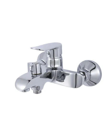 Набор для душа Lidz Wieza смеситель 006 и смеситель для раковины 001 Chrome с душевым набором