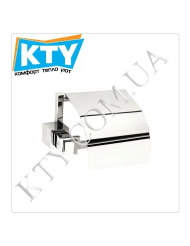 Тримач для туалетного паперу Kugu С5 511 з кришкою, латунь, хром - 1