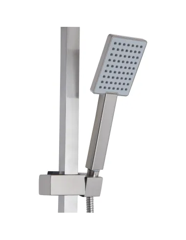 Душевая система с изливом Lidz Kubis 1033 LDKUB1033NKS46110 Нікель