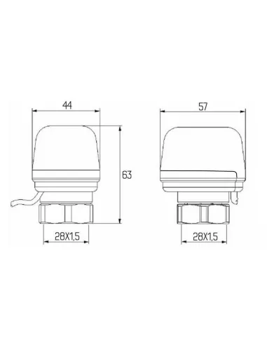 Сервопривід Icma №983 220V, закритий