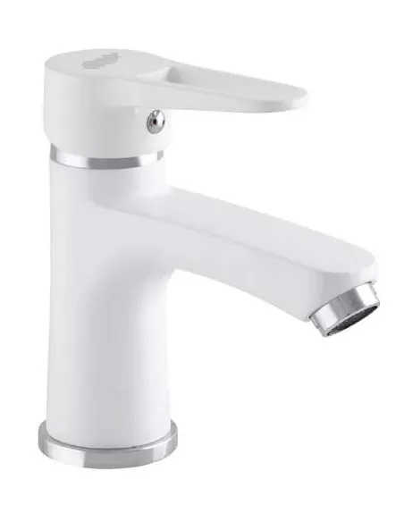 Змішувач для умивальника Wezer PUD1-045-WHITE, нержавіюча сталь