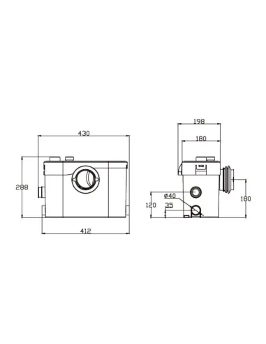 Канализационная установка Shimge WT 500A 0.5 кВт