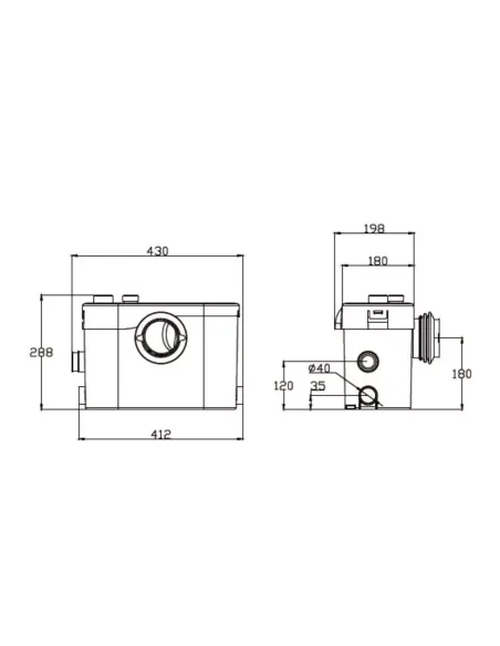 Канализационная установка Shimge WT 500A 0.5 кВт
