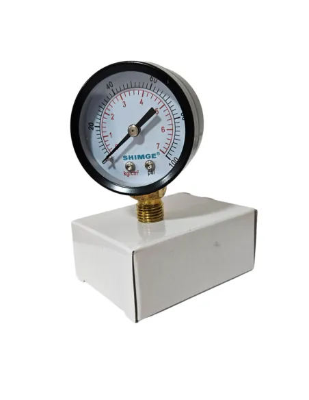 Манометр Shimge PS-S 7 атмосфер 50 мм с нижним подключением