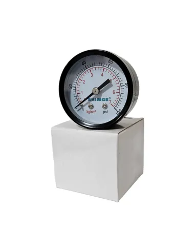 Манометр Shimge PG-S 7 атмосфер 50 мм с задним подключением