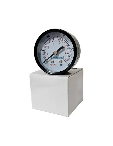 Манометр Shimge PG-S 7 атмосфер 50 мм с задним подключением